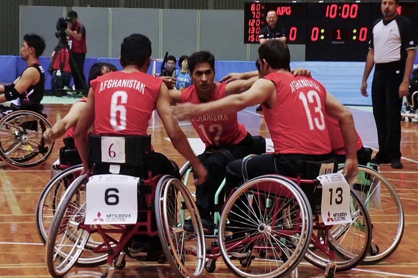 Afghanistan: Die nationale Rollstuhlbasketballmannschaft tritt in Japan an.