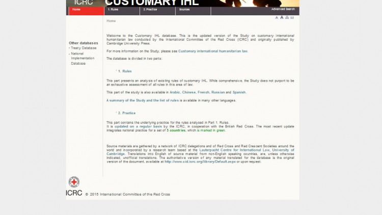Customary IHL database