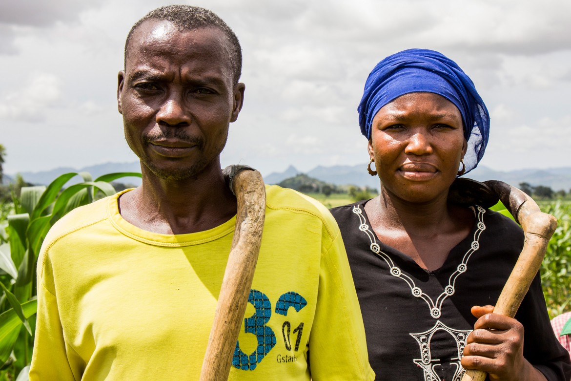 Brother and sister Regina and Michael fled the fighting between the Nigerian armed forces and the armed opposition, leaving their farm equipment and cattle behind.