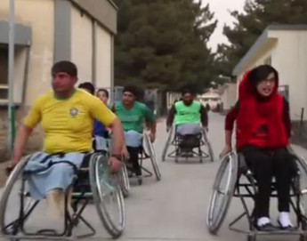 Afghanistan wheelchair basketball players in the match of their lives