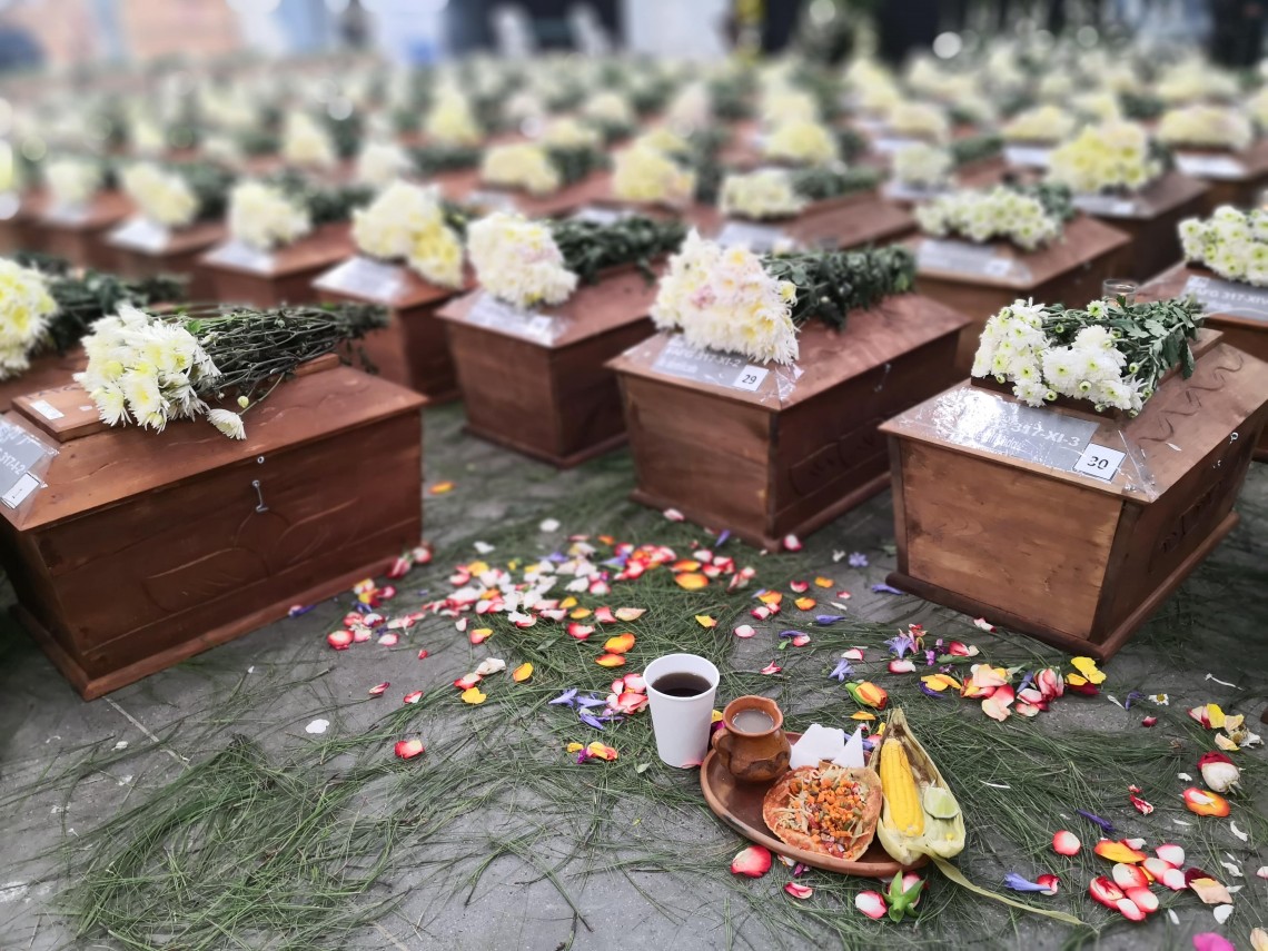 Hace un año 172 víctimas del conflicto armado en Guatemala recibían sepultura digna en Comalapa