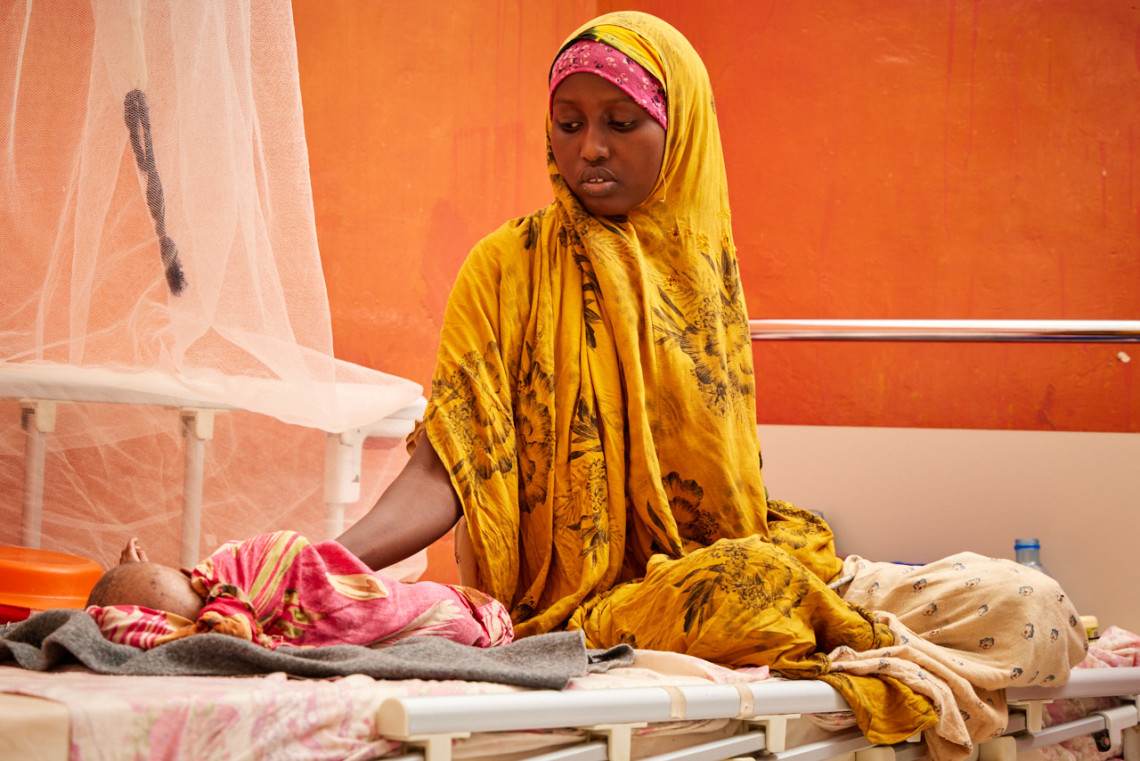 Aamino Mohamud’s eight-month-old daughter was admitted with severe malnutrition and oedema