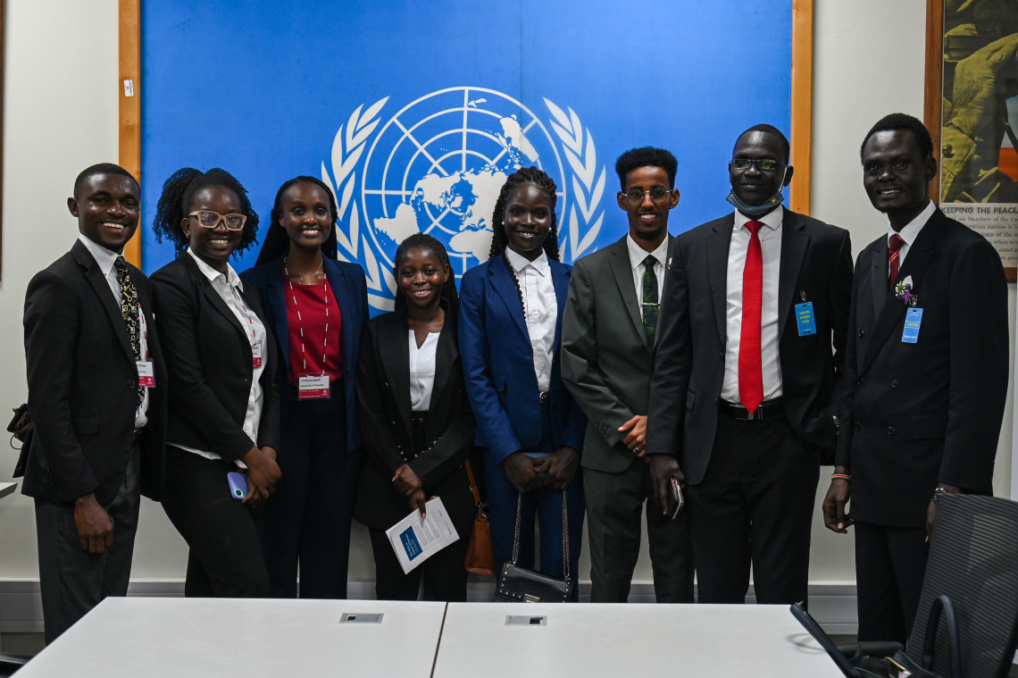 Some of the participating students at the United Nations International Residual Mechanism for Criminal Tribunals 