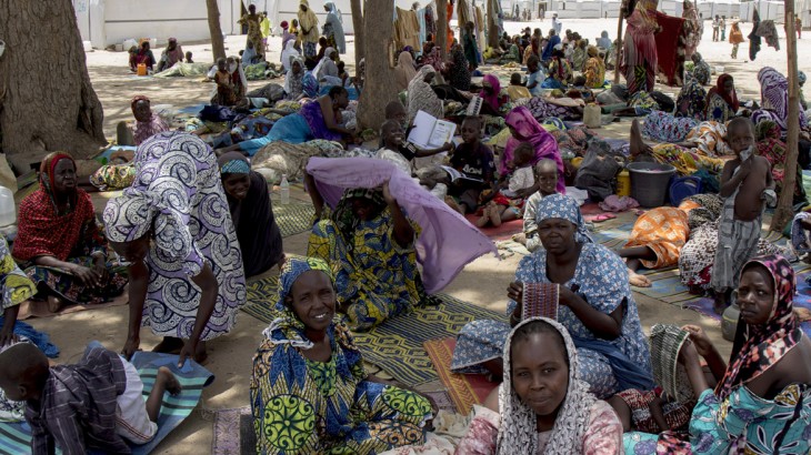 Campamento de desplazados Federal Training Centre en Maiduguri. Lugares como Maiduguri, Yola y Gombe, en el noreste de Nigeria, se han convertido en el hogar de cientos de miles de personas desplazadas. CC BY-NC-ND / CICR / J. Serrano Redondo